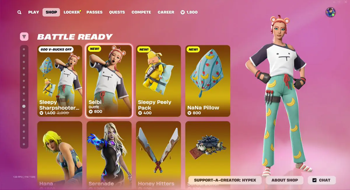 Fortnite's New 800 VB Skin and Peely Backbling Sparks Mixed Reactions