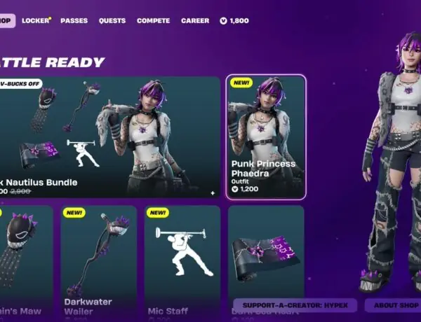Fortnite's Punk Princess Phaedra Drops With Exclusive Backbling Bonus