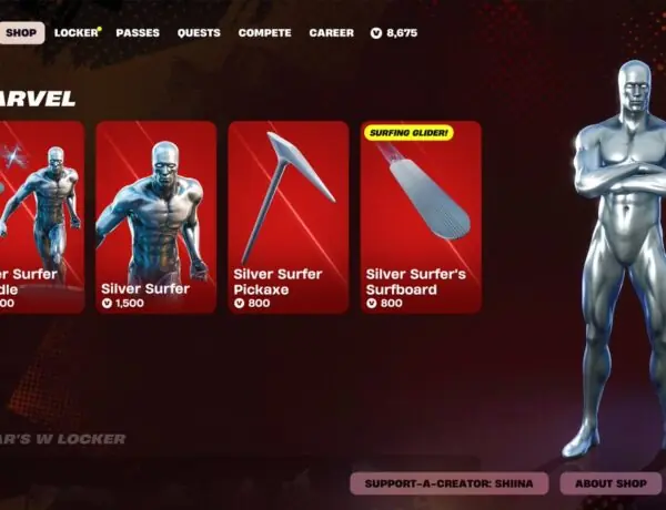 Fortnite's Silver Surfer Returns After Year Long Absence With Free Item Deal