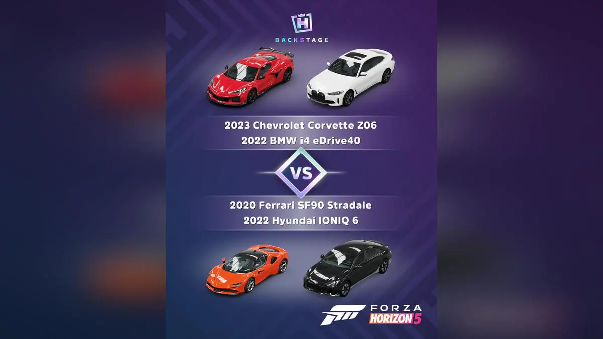 Forza Horizon's Latest Backstage Vote Pits Electric BMW Against Supercar Legends