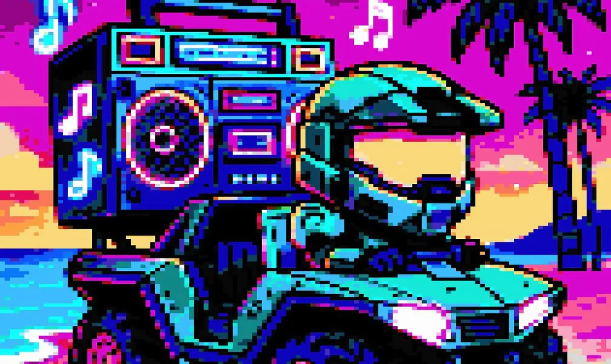 Halo Drops Retro 8-Bit Playlist But Fans Spot AI Art Drama