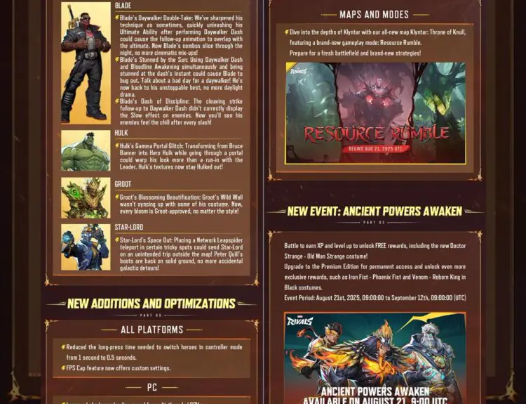 Marvel Rivals Patch 20250821 Drops With New Mode And Map But Players Are Furious About Matchmaking