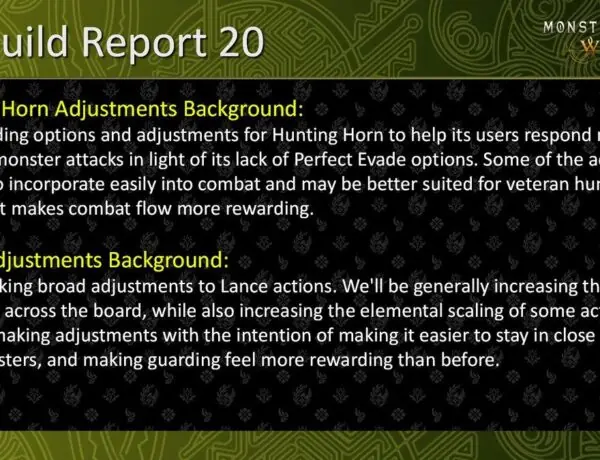 Monster Hunter's Hunting Horn and Lance Get Major Buffs in New Update