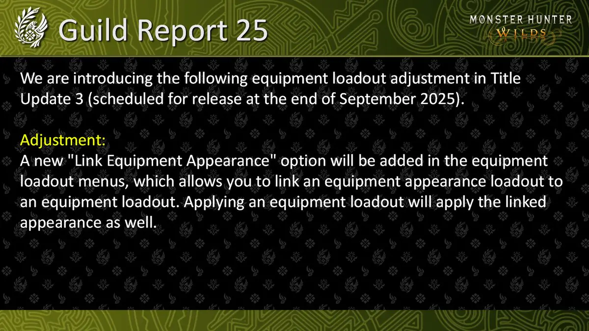 Monster Hunter Wilds Finally Adds Loadout Feature Gamers Begged For