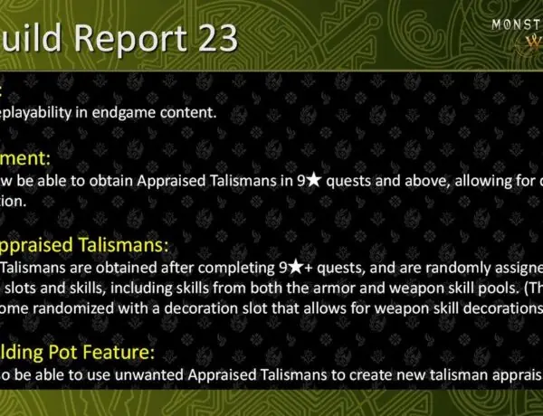 Monster Hunter Wilds Gets Huge Endgame Update With Appraised Talismans