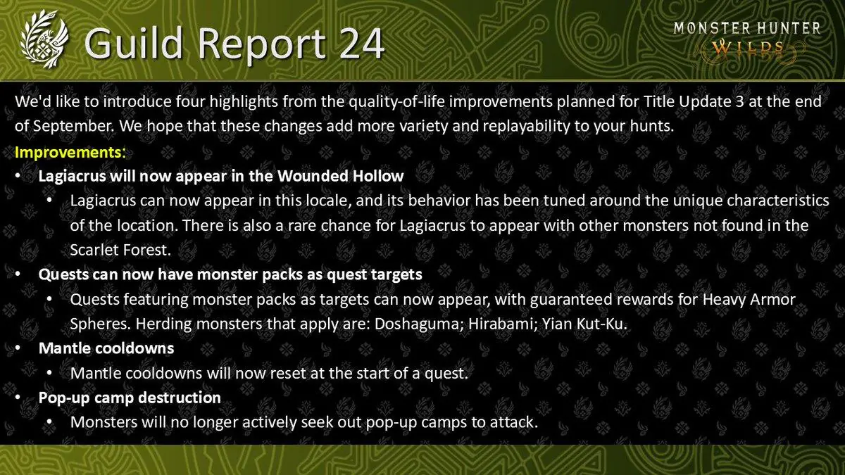 Monster Hunter Wilds Title Update 3 Brings Lagiacrus To New Area And Game-Changing QoL Fixes