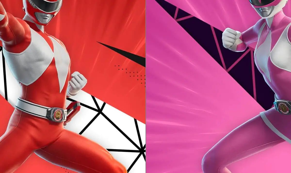 Power Rangers Red and Pink Skins Revealed in Epic Crossover