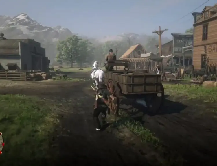Red Dead Online wagon glitch turns player into human cannonball