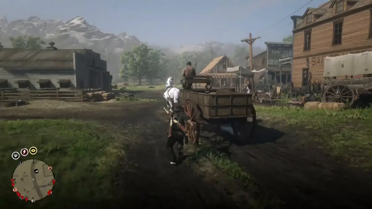 Red Dead Online wagon glitch turns player into human cannonball