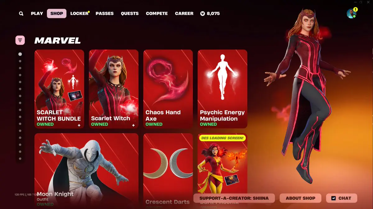Wanda Maximoff Returns to Fortnite After a Year-Long Absence