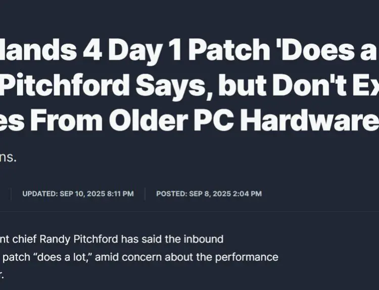 Borderlands 4 PC Players Need $2000 GPU Just To Run The Game Properly