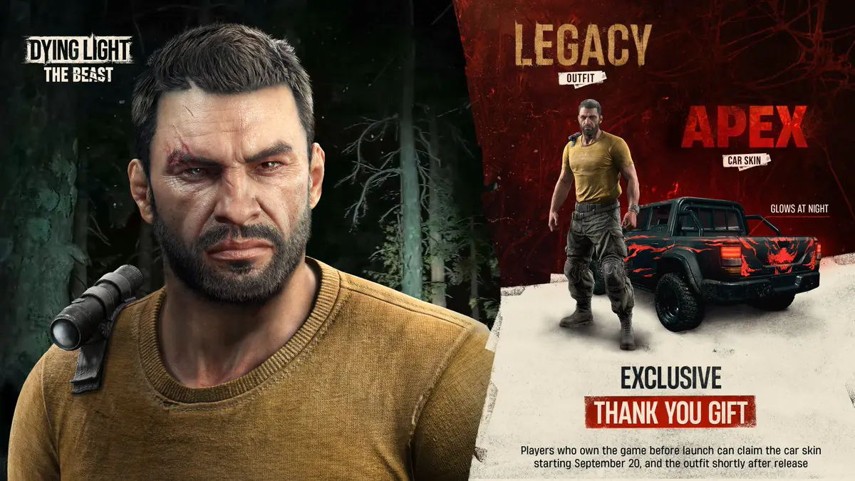 Dying Light: The Beast Gives Free Legacy Outfit and More to Players