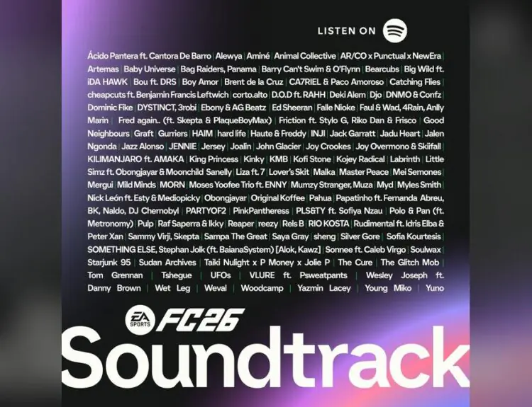 EA Sports FC 26 Soundtrack Drops With Tyler The Creator and Underground Bangers
