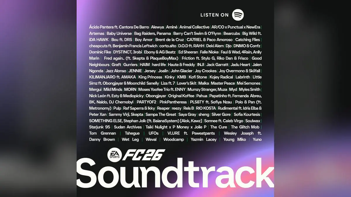 EA Sports FC 26 Soundtrack Drops With Tyler The Creator and Underground Bangers