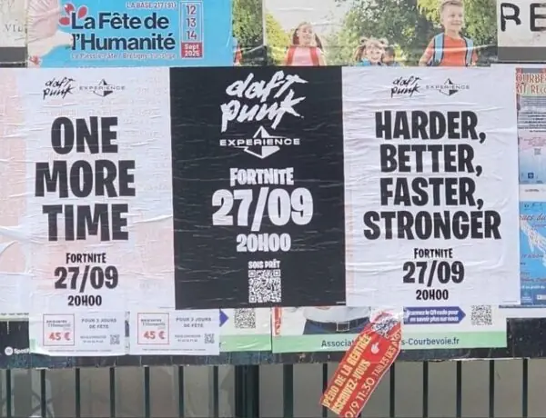 Fortnite Daft Punk Collab Teased With Official Poster In France