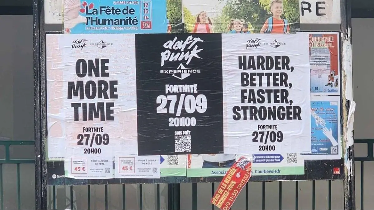 Fortnite Daft Punk Collab Teased With Official Poster In France