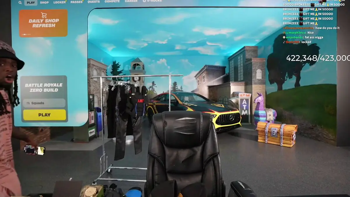 Fortnite Just Built Kai Cenat A Real Life Lobby And Players Are Divided