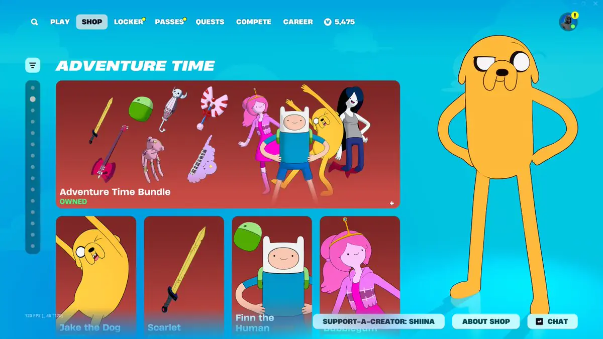 Fortnite's Adventure Time Skins Return With Free Item Web Deal