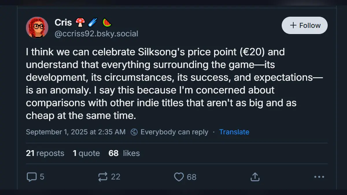 Hollow Knight Silksong Price Drama Sparks Major Backlash From Other Indie Devs