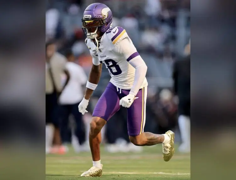 Justin Jefferson's LV-Inspired Madden 26 Cleats Are Pure Fire