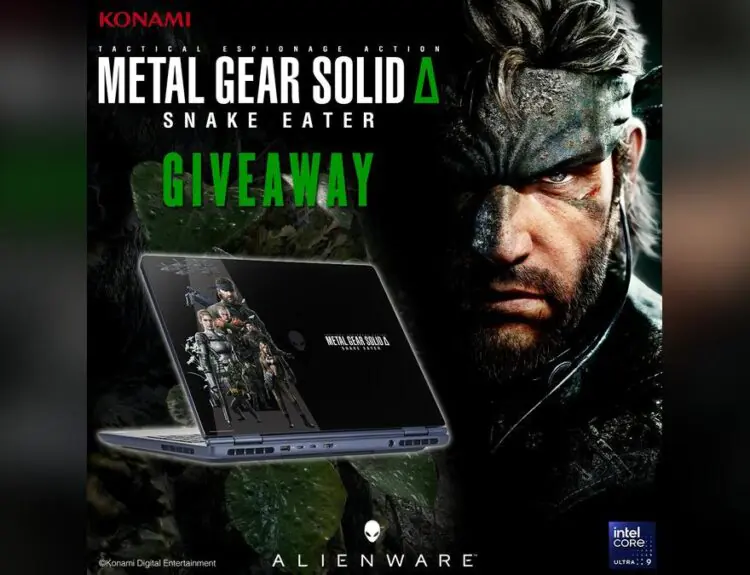 Konami and Alienware Giving Away Insane Metal Gear Solid Delta Snake Eater Laptop