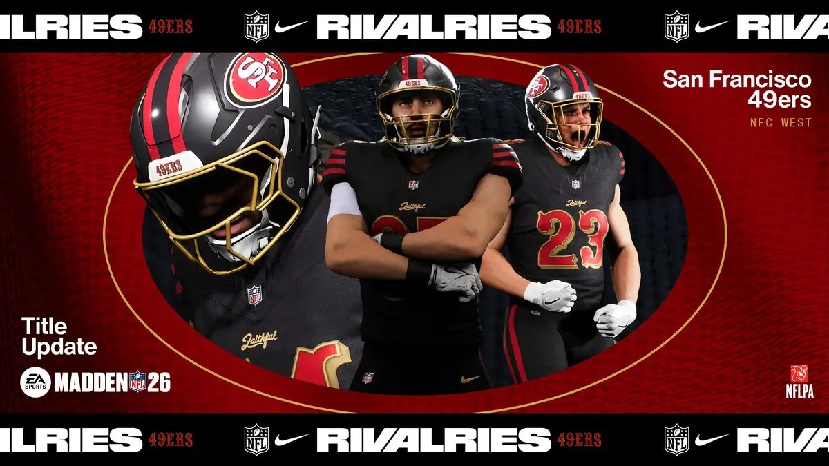 Madden 26's New 49ers Nike Rivalries Gear Sparks Player Backlash Over Broken Features