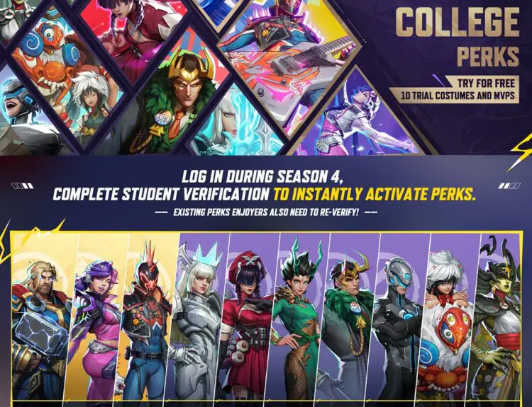 Marvel Rivals College Perks Return With Free Costumes and MVPs