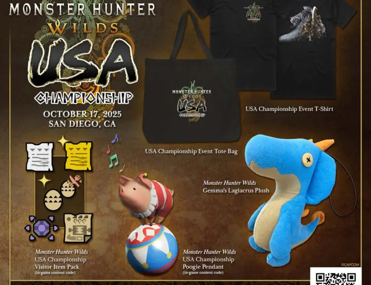 Monster Hunter Wilds USA Championship Offers Exclusive Goodies in San Diego