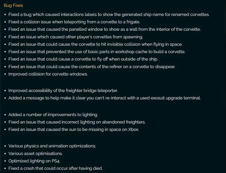 No Man's Sky Hotfix 6.04 Drops With Major Fixes But Switch Players Are Still Waiting