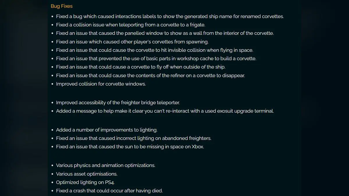 No Man's Sky Hotfix 6.04 Drops With Major Fixes But Switch Players Are Still Waiting