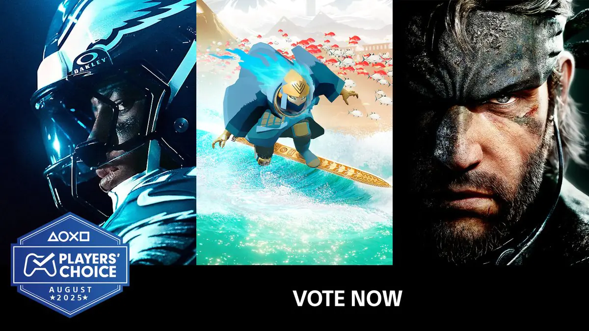 PlayStation Players Choice August Vote Heats Up With Sword of the Sea and Metal Gear Solid
