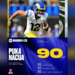 Puka Nacua Finally Hits 90 OVR in Madden 26 After Rams Fans Demand Justice