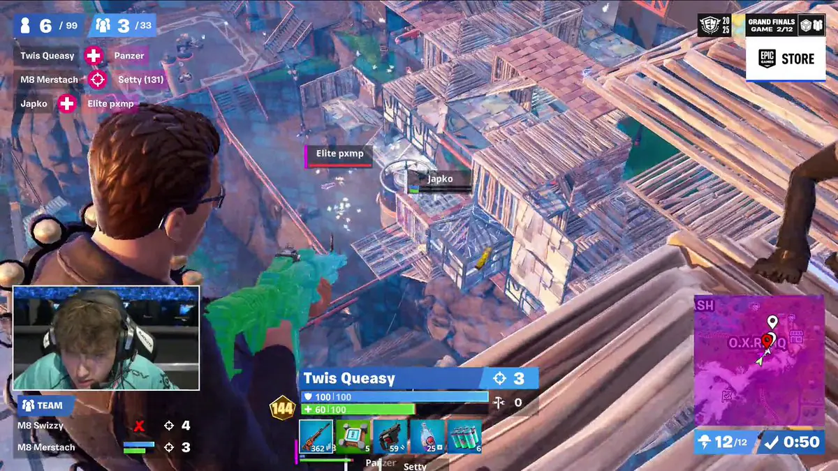 Queasy's Fortnite Trio Dominates FNCS Game 2 With Insane Arena Win