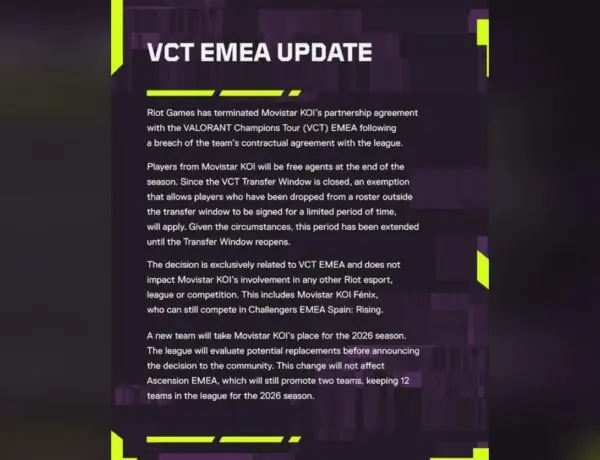 Riot Games Hand-Picks New VCT EMEA Team After Movistar KOI Exit
