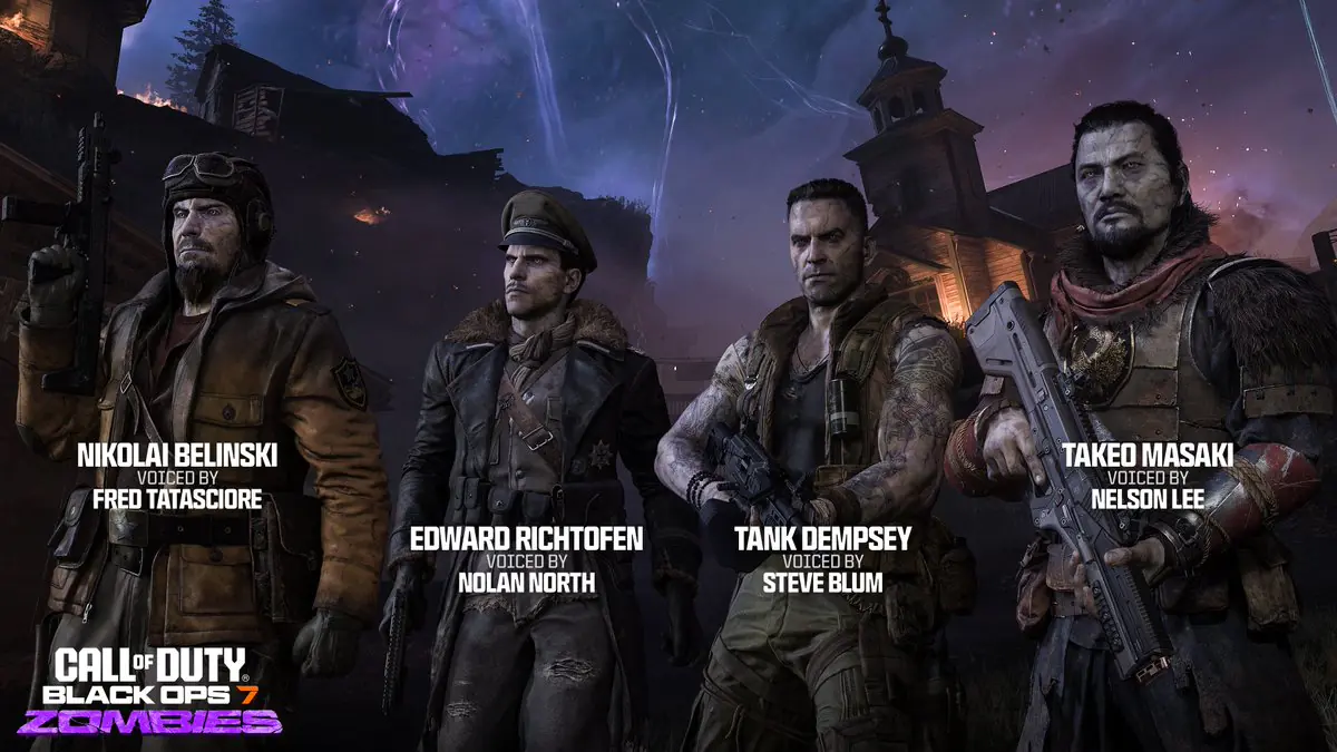 Treyarch Reveals Original Black Ops 7 Zombies Crew Voice Cast With One Major Change