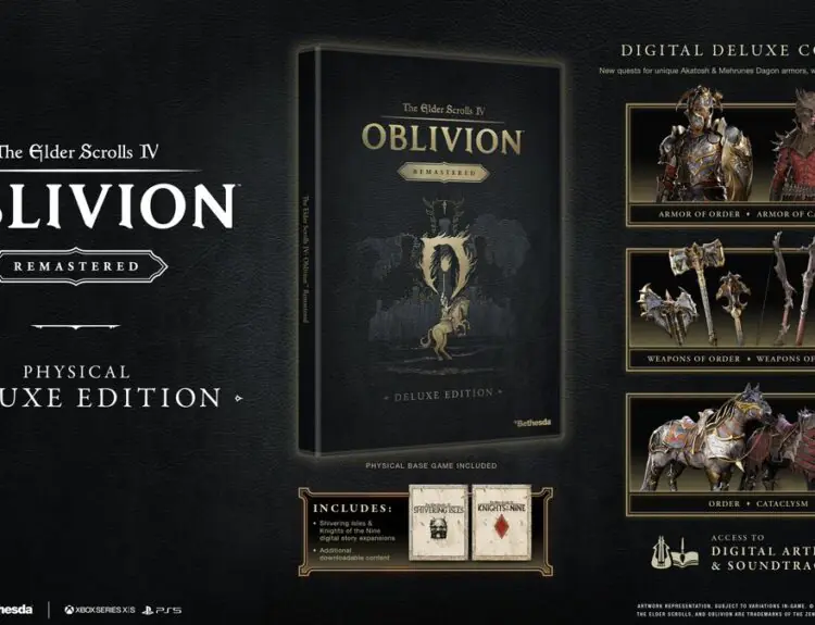 Elder Scrolls Oblivion Remastered Physical Edition Finally Coming