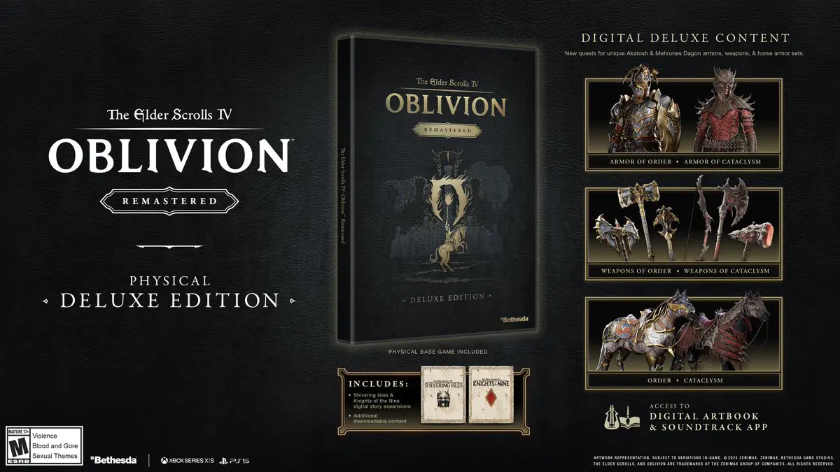 Elder Scrolls Oblivion Remastered Physical Edition Finally Coming