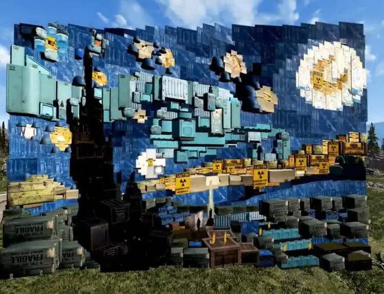 Fallout 76 Player Recreates Van Gogh Masterpieces in Game's Build Mode