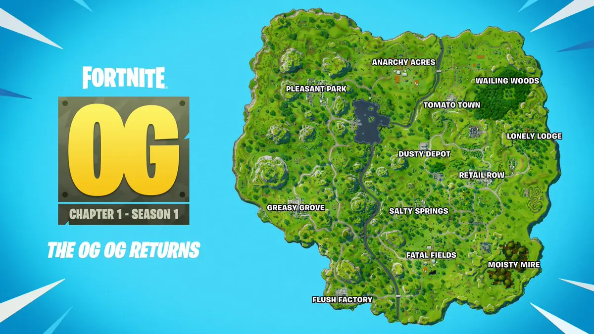 Fortnite OG Chapter 1 Map Gets Surprising 2026 End Date Extension
