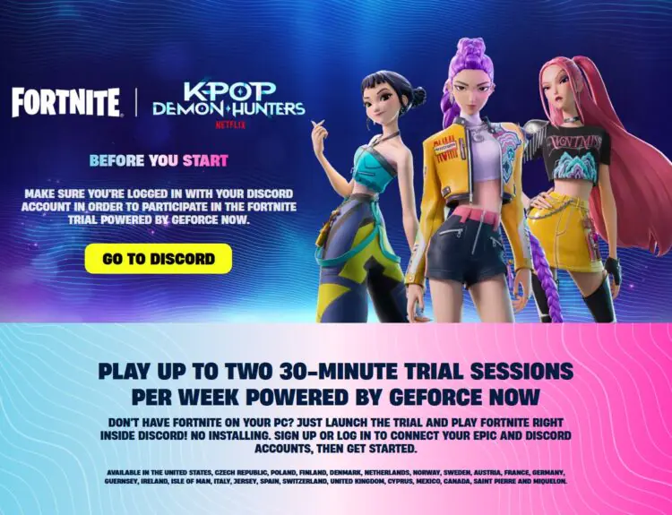 Fortnite's Discord Cloud Gaming Trial Is Live But Players Are Confused