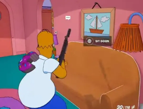 Fortnite's Simpsons Couch Is The Best Thing Ever