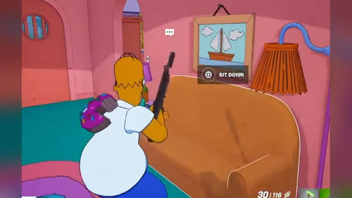 Fortnite's Simpsons Couch Is The Best Thing Ever
