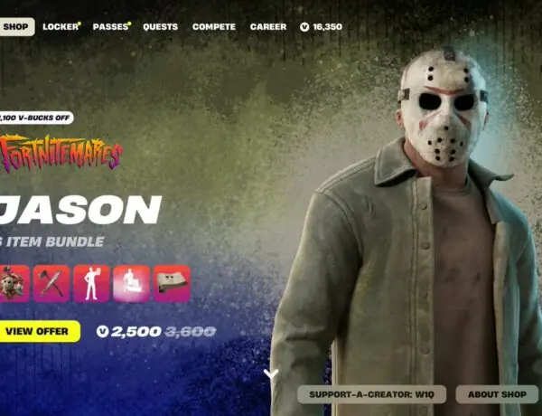Friday the 13th's Jason Voorhees Slashes Into Fortnite Item Shop