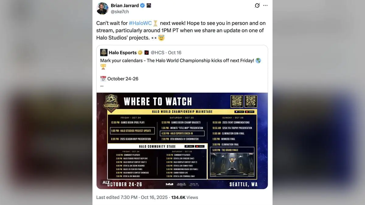 Halo Studios' Big Friday Reveal Has Gamers Buzzing With Rumors
