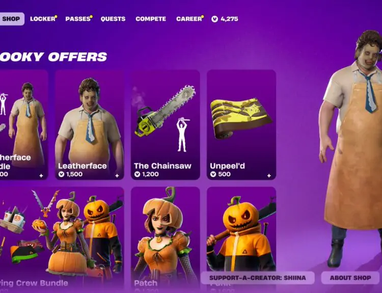 Leatherface Returns to Fortnite With Free Item Offer