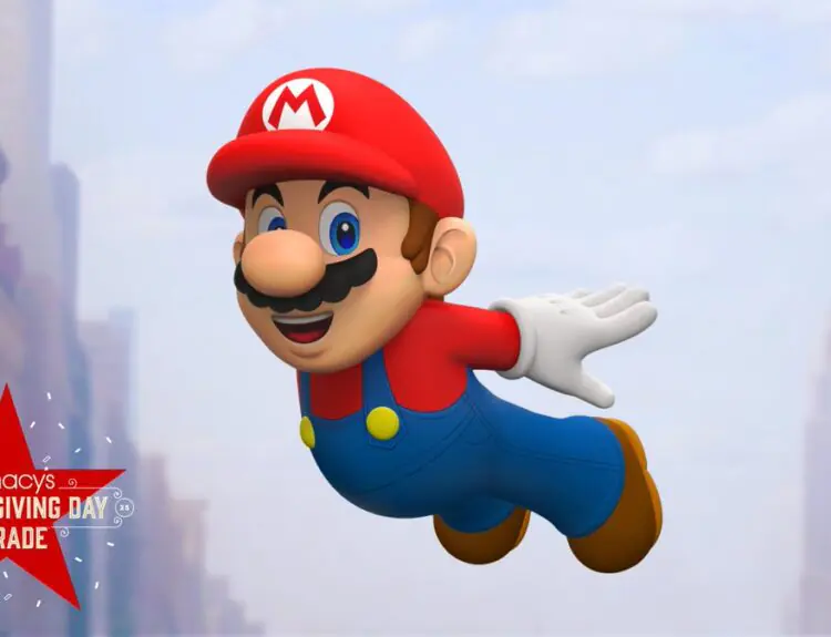 Mario Balloon Flying High at Macy's Thanksgiving Day Parade for 40th Anniversary