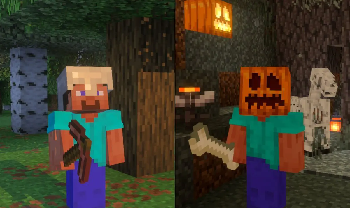 Minecraft's Pumpkin Head Menace Takes Over October Spooky Season