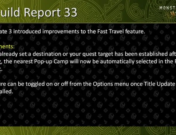 Monster Hunter Wilds Gets Smarter Fast Travel in Title Update 3