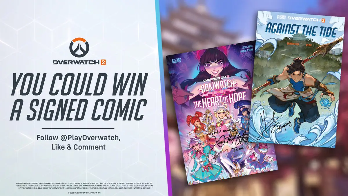 Overwatch 2 Players Can Win Signed Comics In New Blizzard Giveaway