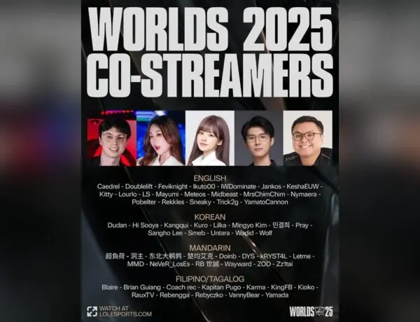 Riot Games Reveals Worlds 2025 Co-Streamer Lineup With Mixed Reactions